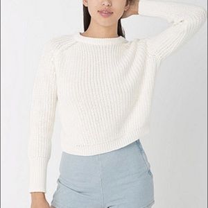 American Apparel Cropped Fisherman Sweater